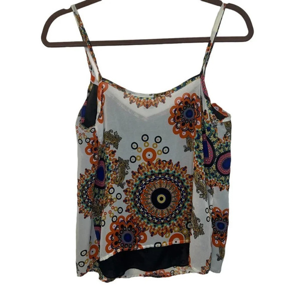 Sans Souci Boho Multicolored Camisole Size Medium - Picture 2 of 6